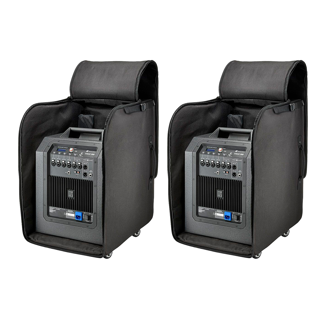 EV Electro Voice Evolve 30M (2 Piezas) + Maletines con Ruedas (2 Piezas) + Cables (2 Piezas) 5