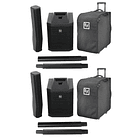 EV Electro Voice Evolve 30M (2 Piezas) + Maletines con Ruedas (2 Piezas) + Cables (2 Piezas) 2