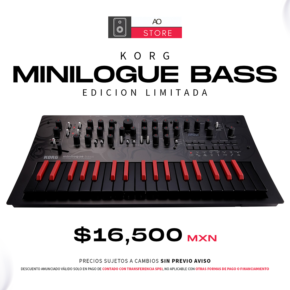 Korg Minilogue Bass Edición Limitada Sintetizador Polifónico 1