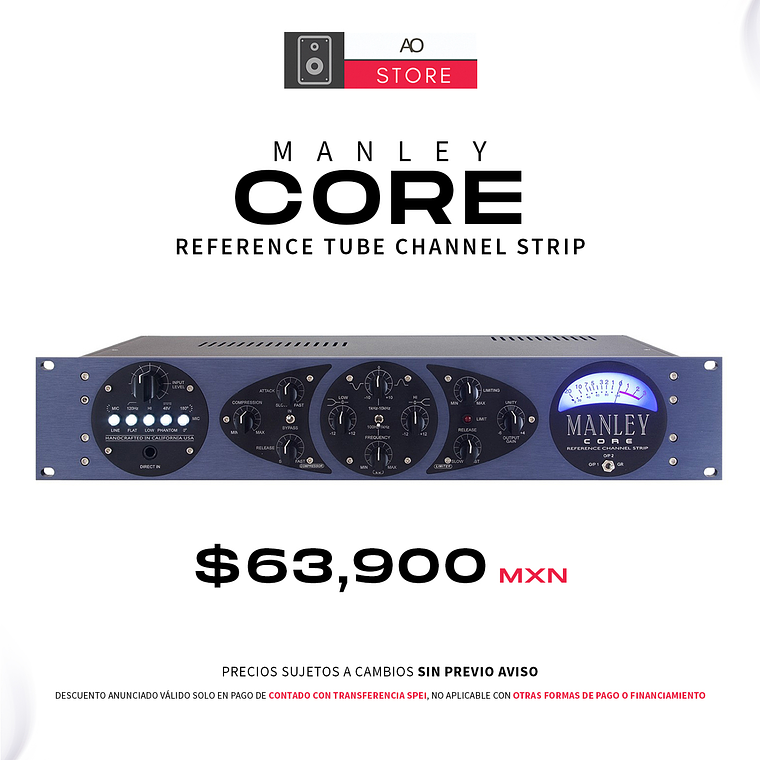 Manley Core Reference Tube Channel Strip Preamplificador 1