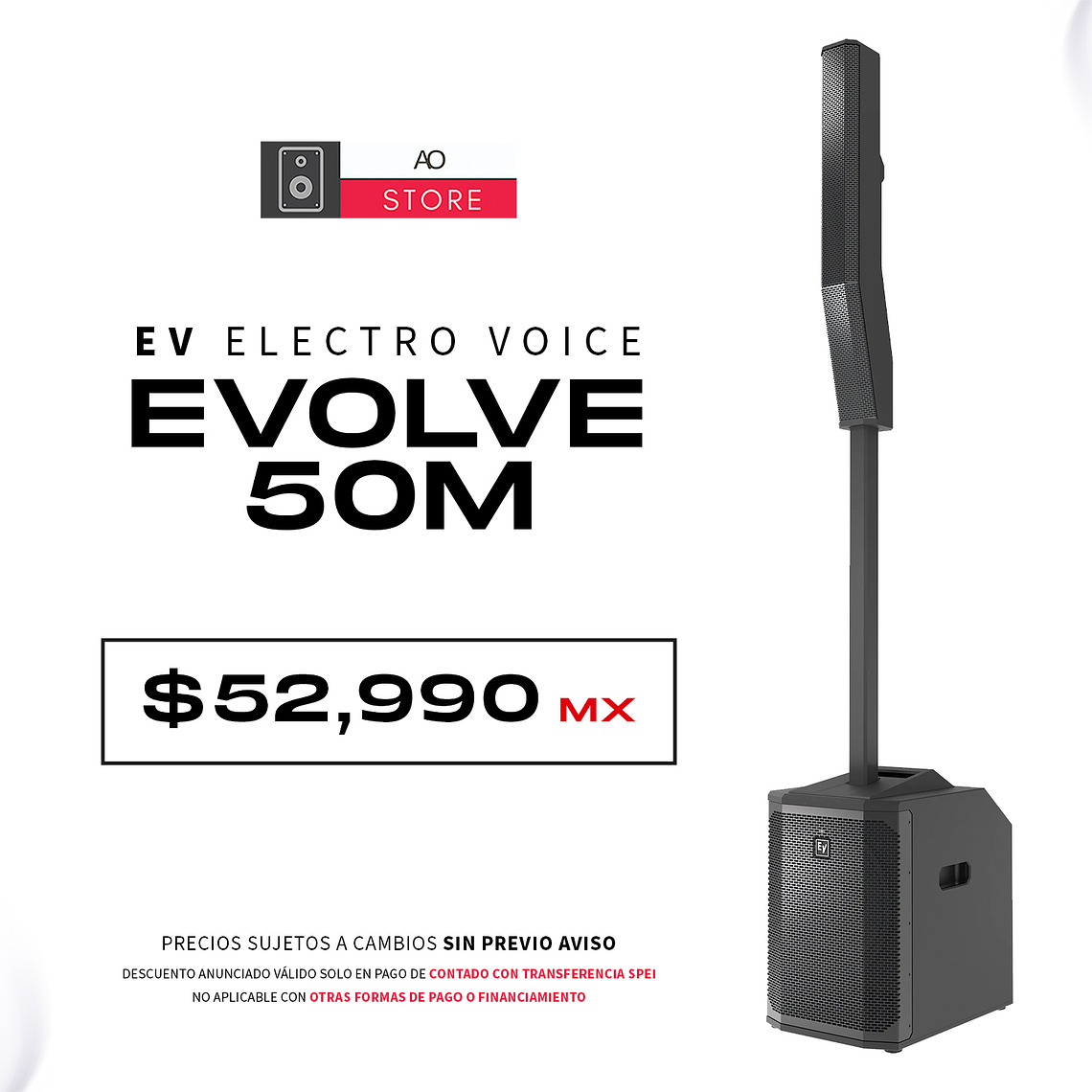 EV Electro Voice Evolve 50M Sistema de Audio en Torre 1