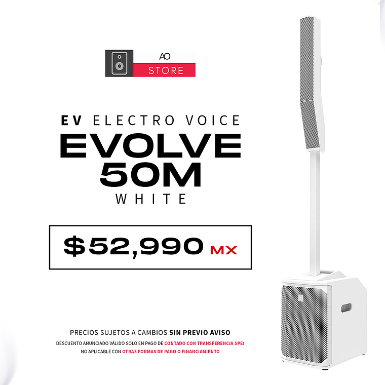 EV Electro Voice Evolve 50M White Sistema de Audio en Torre 1