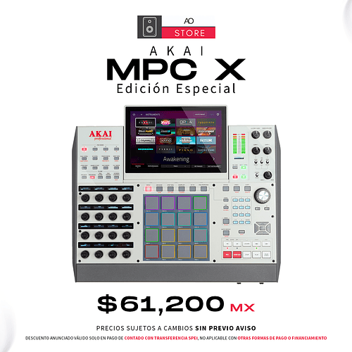 Akai Professional MPC X Edición Especial Secuenciador