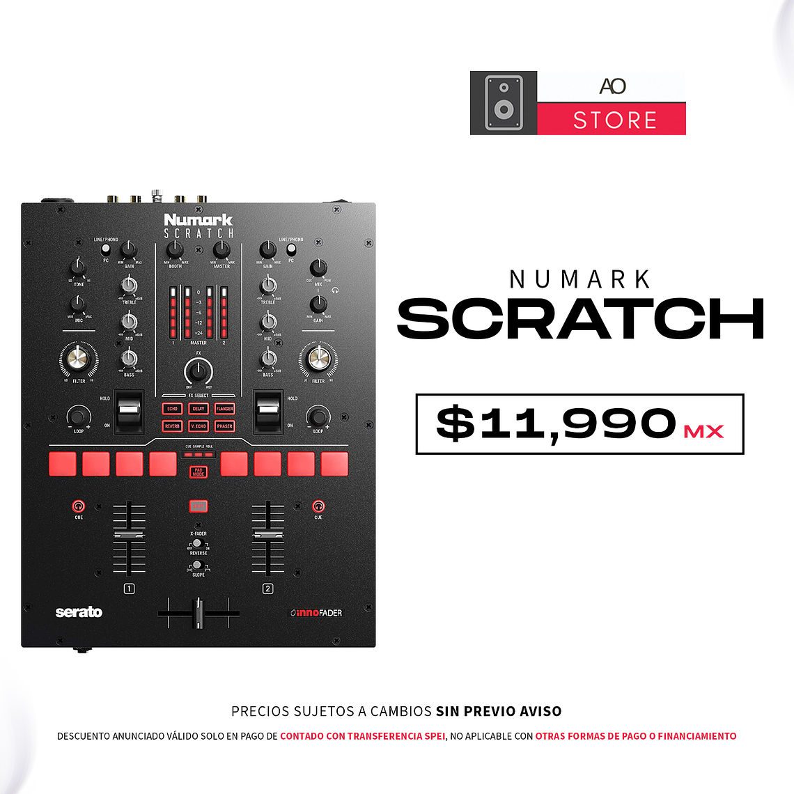 Numark Scratch Mezcladora Para Dj Para Serato Dj Pro 1