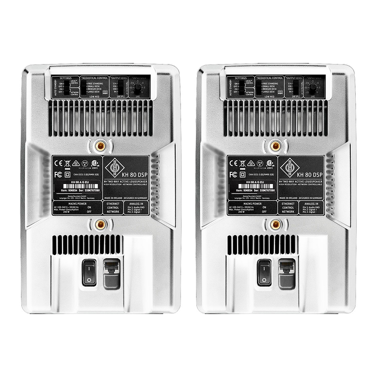 Neumann KH 80 DSP White Edition Monitores de Estudio (2 Piezas) 3