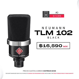 Neumann TLM 102 Black Micrófono De Condensador