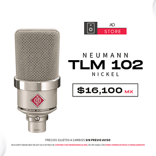 Neumann TLM 102 Nickel Micrófono De Condensador