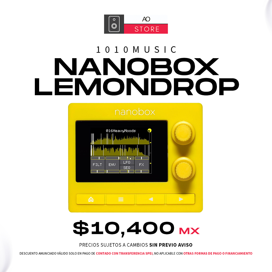 1010 Music Nanobox Lemondrop Desktop Sintetizador Granular 1