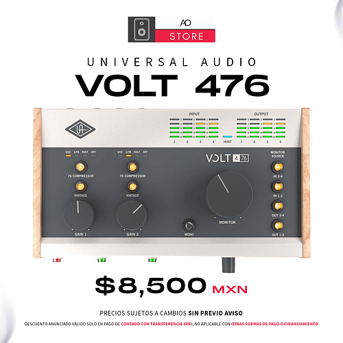 Universal Audio Volt 476 Interfaz de Audio