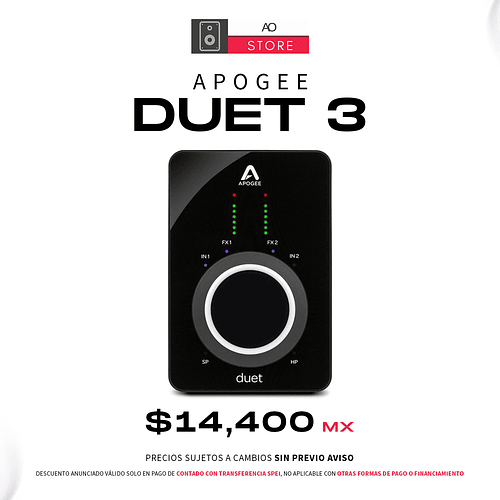 Apogee Duet 3 Interfaz de Audio