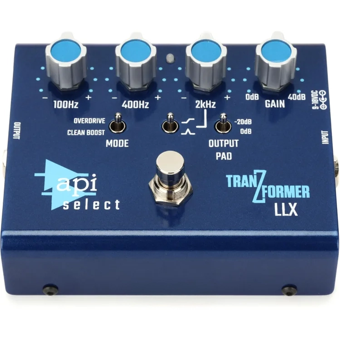 API TranZformer Llx Bass Pedal Eq Boost con Overdrive 5