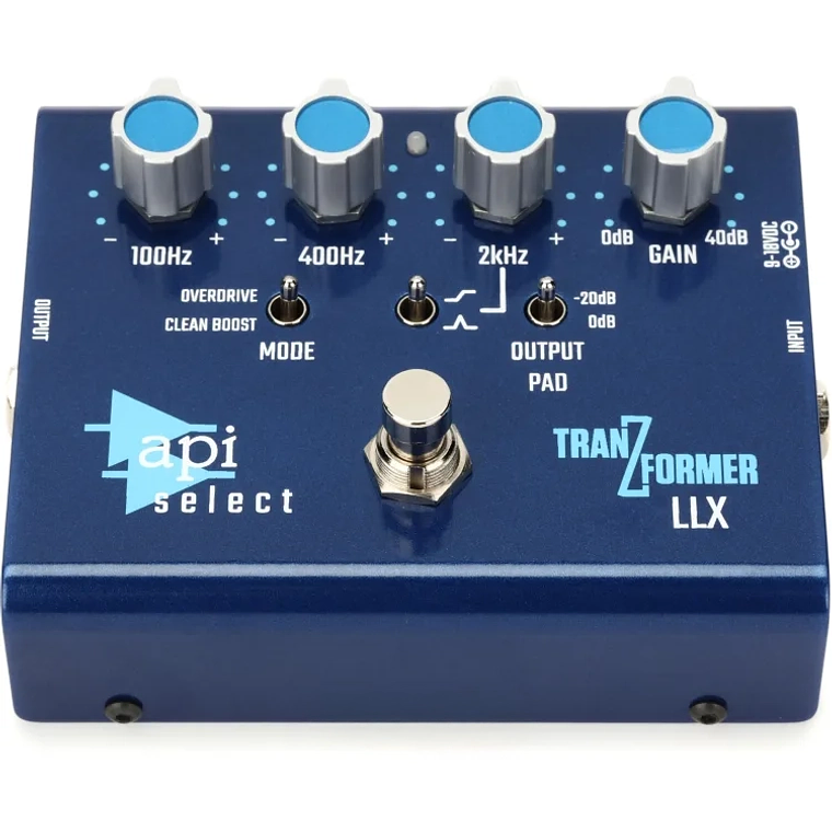 API TranZformer Llx Bass Pedal Eq Boost con Overdrive 5