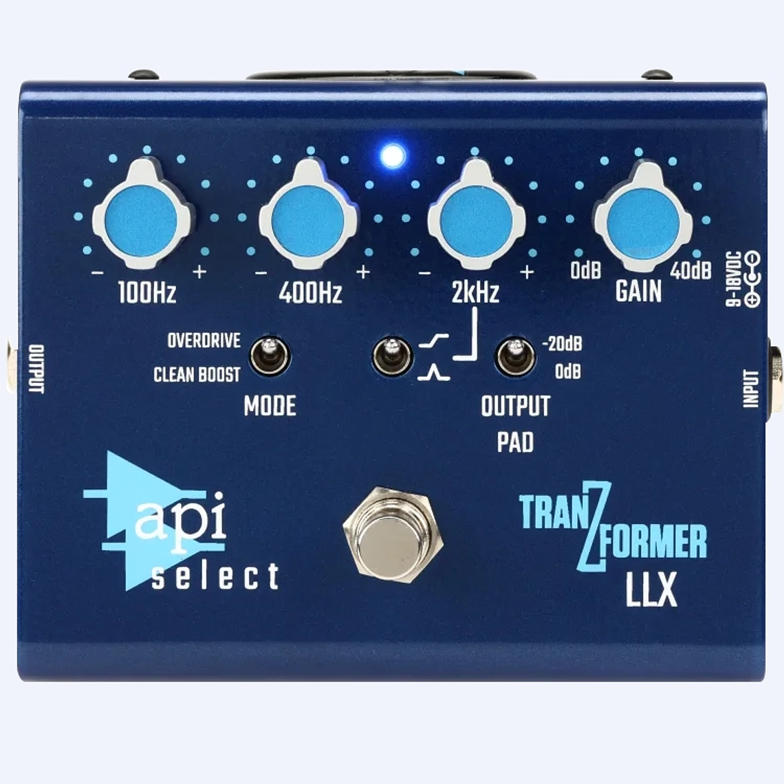 API TranZformer Llx Bass Pedal Eq Boost con Overdrive 7