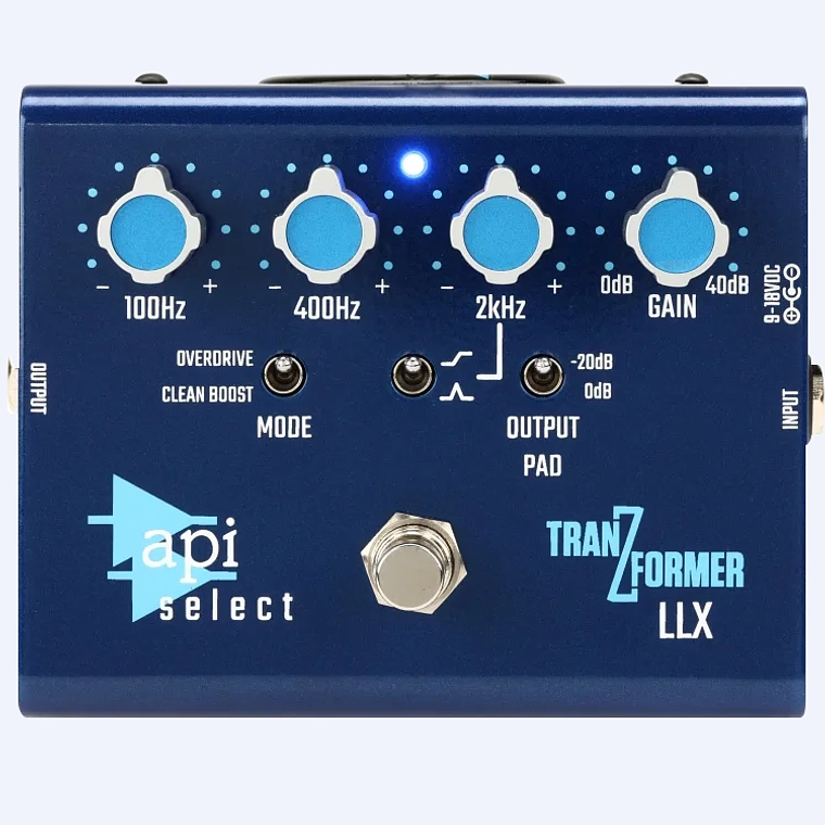 API TranZformer Llx Bass Pedal Eq Boost con Overdrive 7