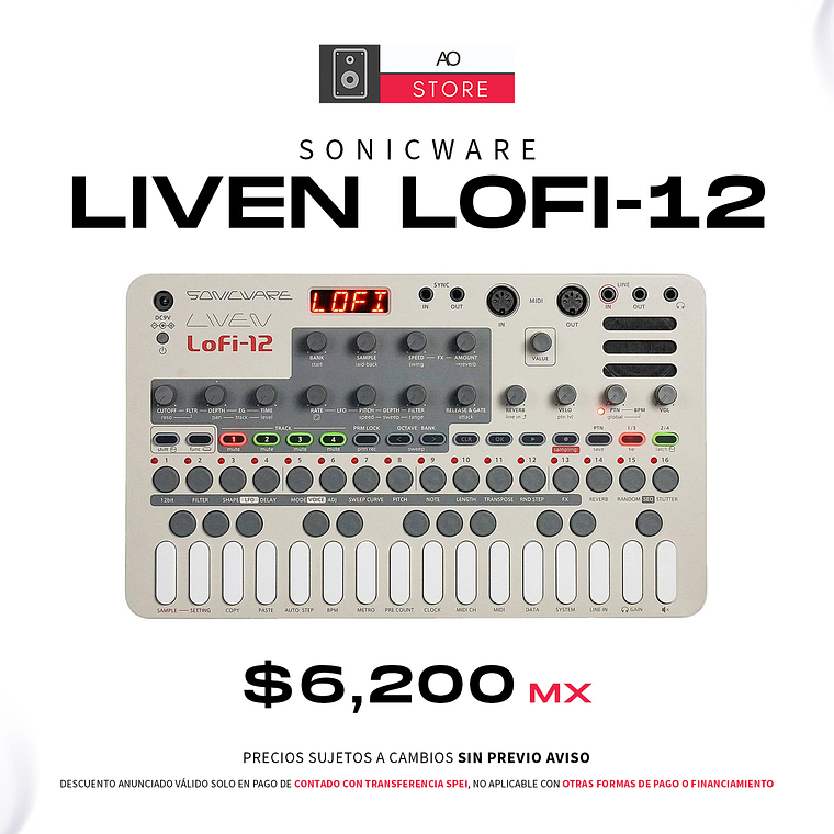 Sonicware Liven Lofi 12 Secuenciador 1