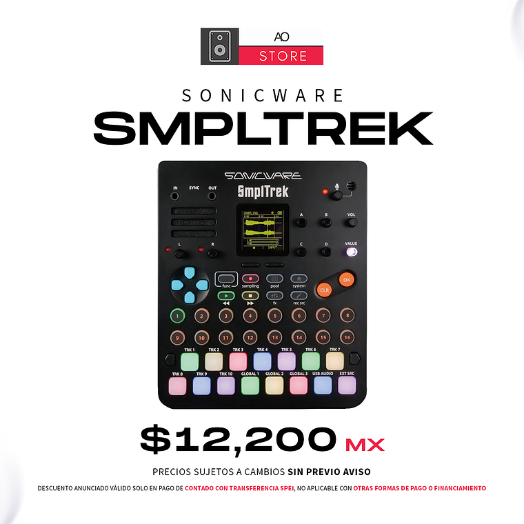 Sonicware SmplTrek Portable Production Sampler Secuenciador 1