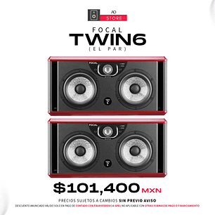 Focal Twin6 Monitores De 2.5 Vías De Estudio (2 Piezas)
