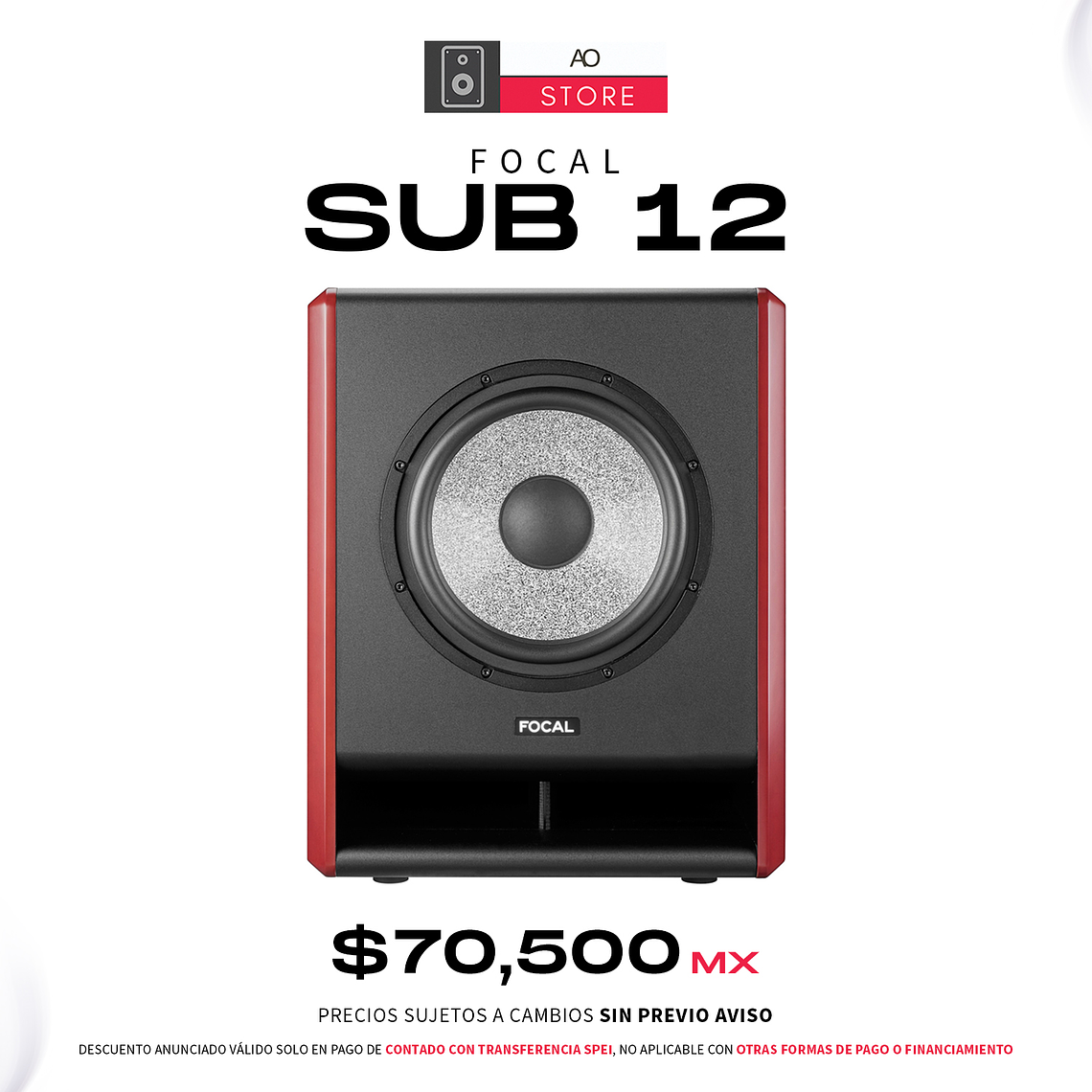 Focal Sub12 Subwoofer De Estudio 1