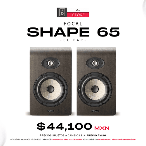 Focal Shape 65 Monitores De Estudio (El Par)