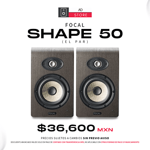 Focal Shape 50 Monitores De Estudio (2 Piezas)