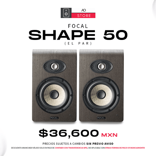 Focal Shape 50 Monitores De Estudio (El Par)