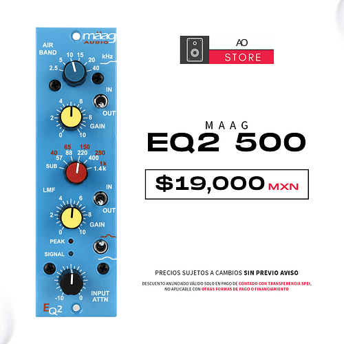 Maag Audio Eq2 Serie 500 Ecualizador