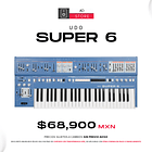 UDO Audio Super 6 Azul Sintetizador Polifónico Híbrido 1