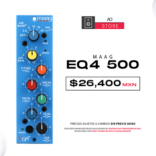 Maag Audio Eq4 Serie 500 Ecualizador