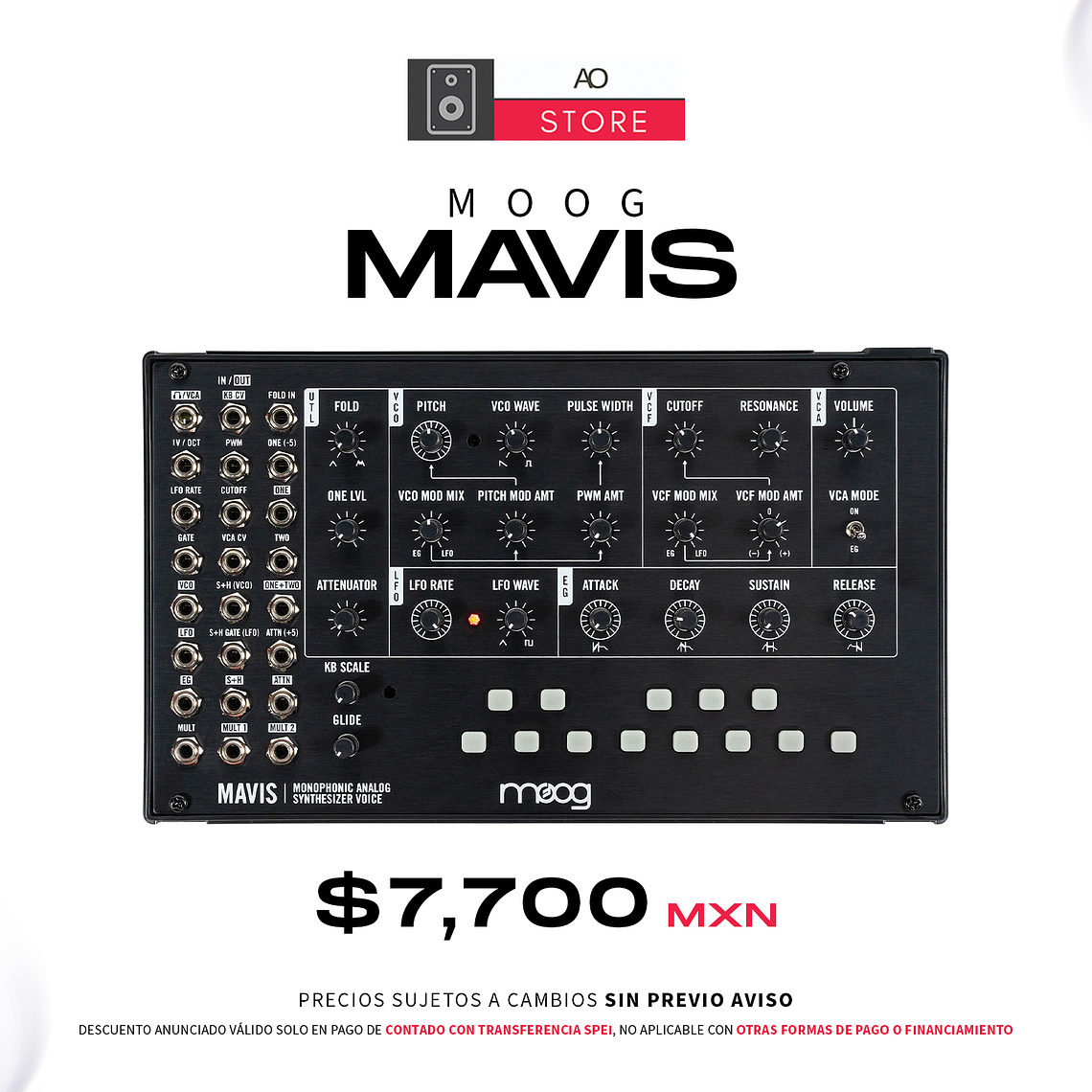 Moog Mavis Sintetizador Analógico 1
