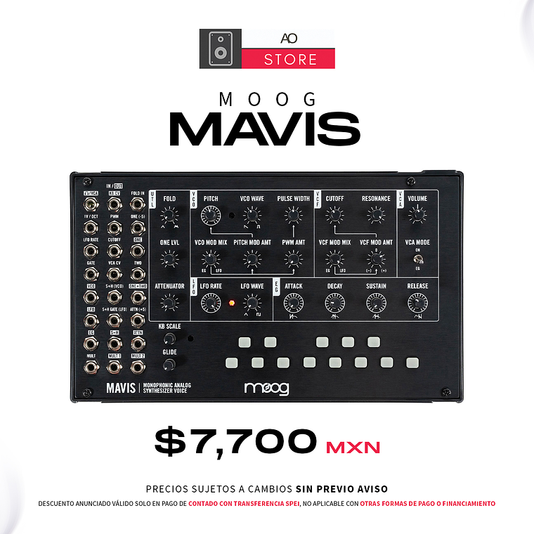 Moog Mavis Sintetizador Analógico 1