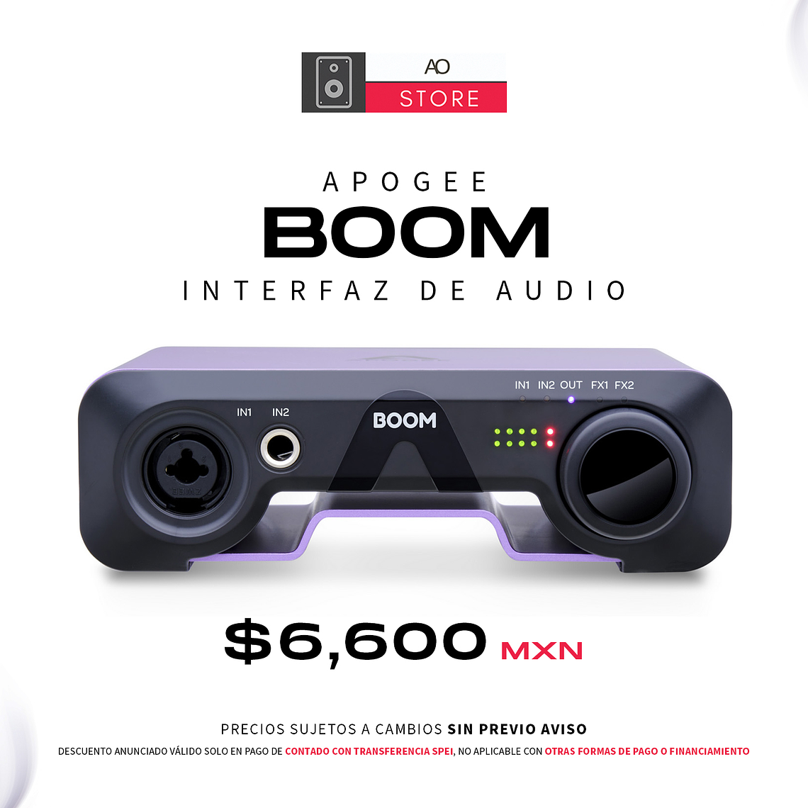 Apogee Boom Interfaz de Audio 1