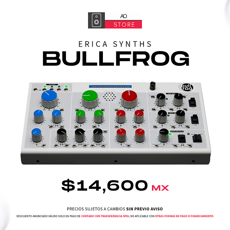Erica Synths Bullfrog Desktop Sintetizador Semi Modular 1