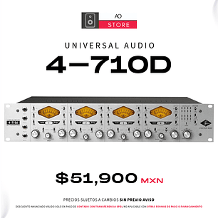 Universal Audio 4-710D Preamplificador de 4 canales
