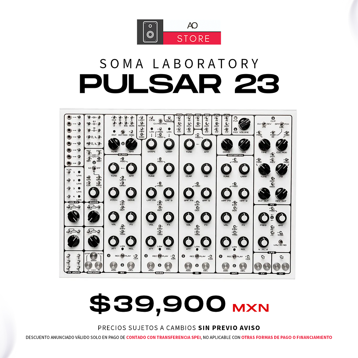 Soma Laboratory Pulsar 23 Screw Organismic Edición White Caja De Ritmos 1