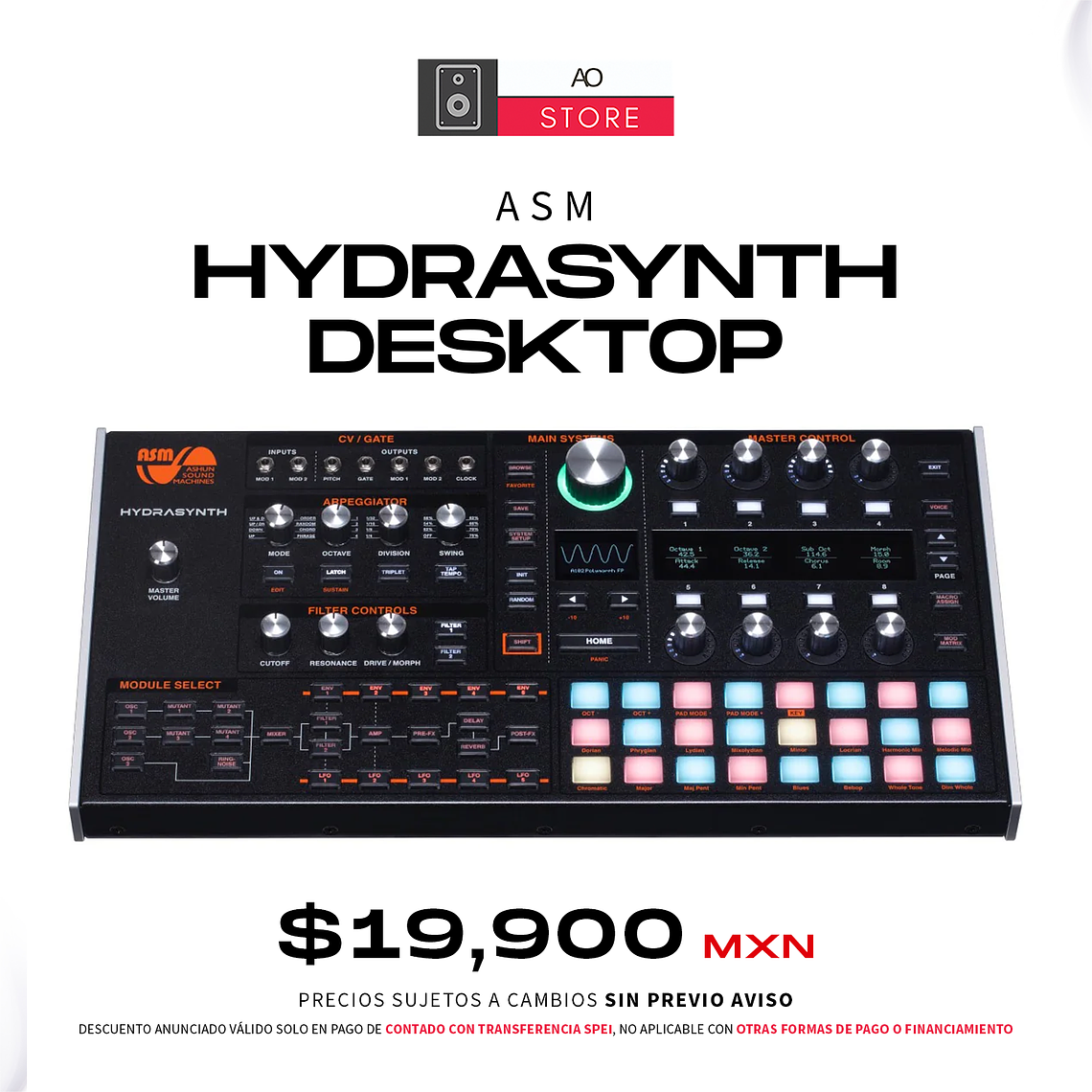 ASM Hydrasynth Desktop Sintetizador Polifónico 1
