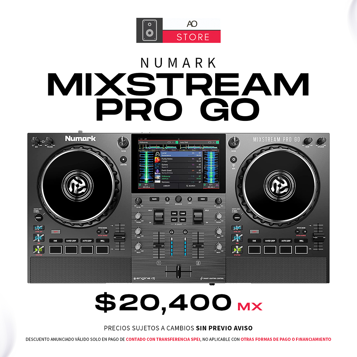 Numark Mixstream Pro Go Reproductor Multimedia Controlador Para Dj 1