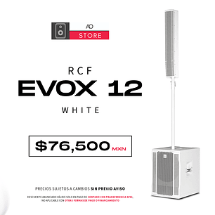 RCF Evox 12 White Sistema De Audio En Torre