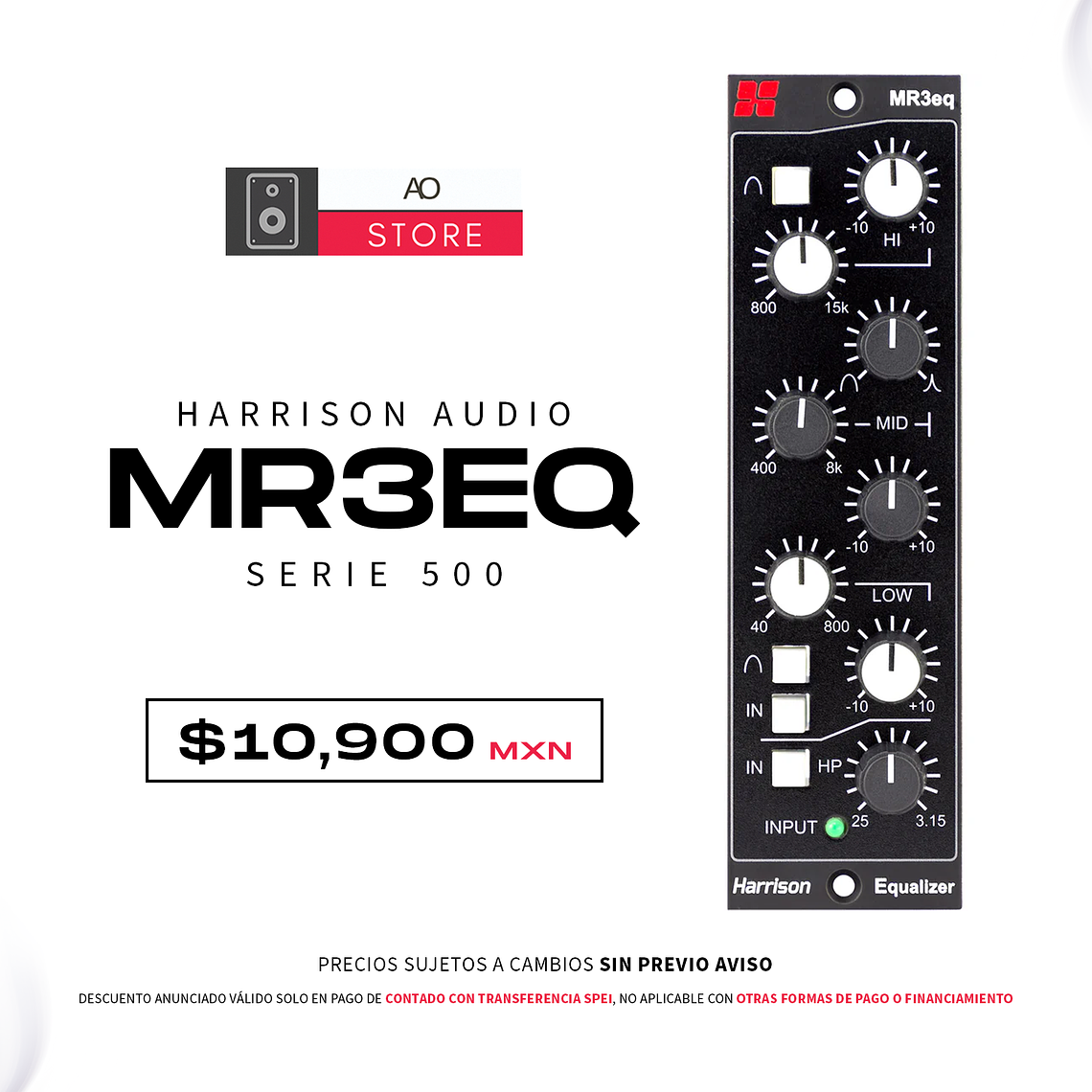 Harrison Audio MR3eq Serie 500 Ecualizador  1