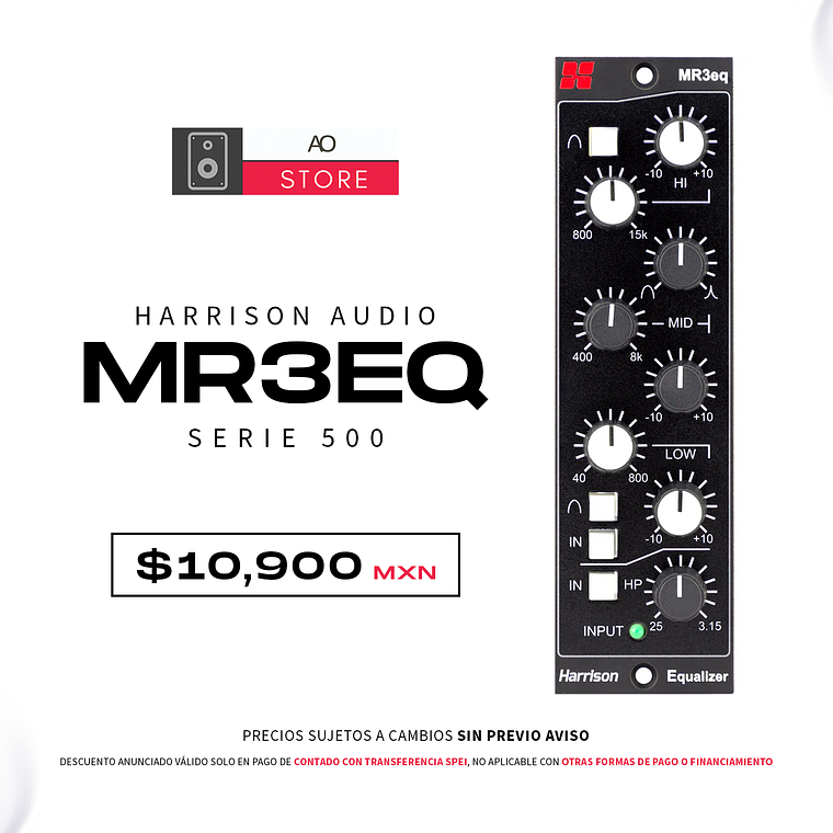 Harrison Audio MR3eq Serie 500 Ecualizador  1