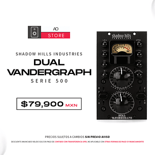 Shadow Hills Industries Dual Vandergraph Serie 500 Compresor Estéreo
