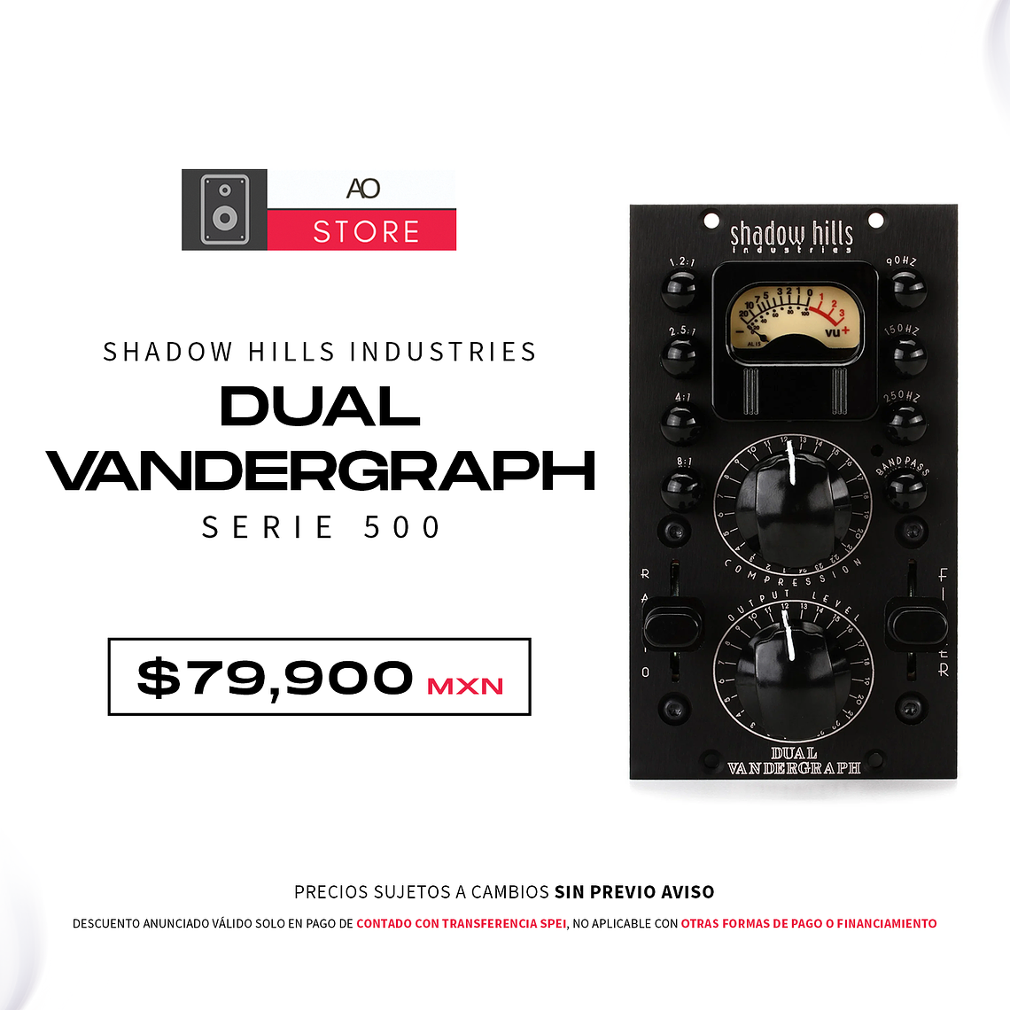 Shadow Hills Industries Dual Vandergraph Serie 500 Compresor Estéreo 1