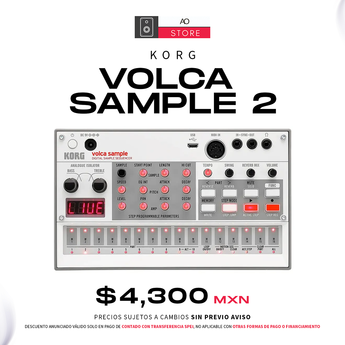 Korg Volca Sample 2 Caja de Ritmos 1