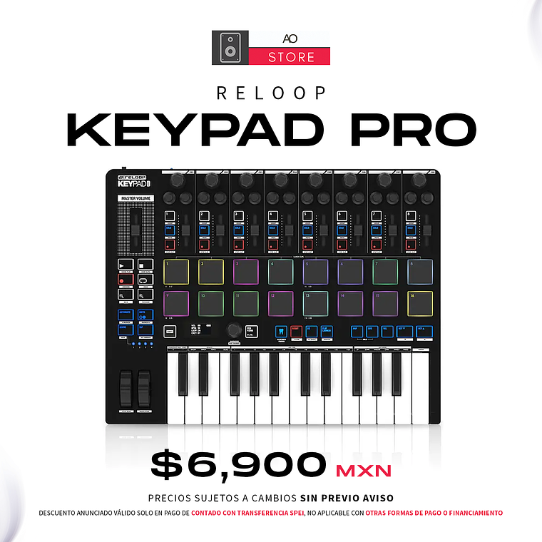 Reloop Keypad Pro Compact Teclado Midi 1