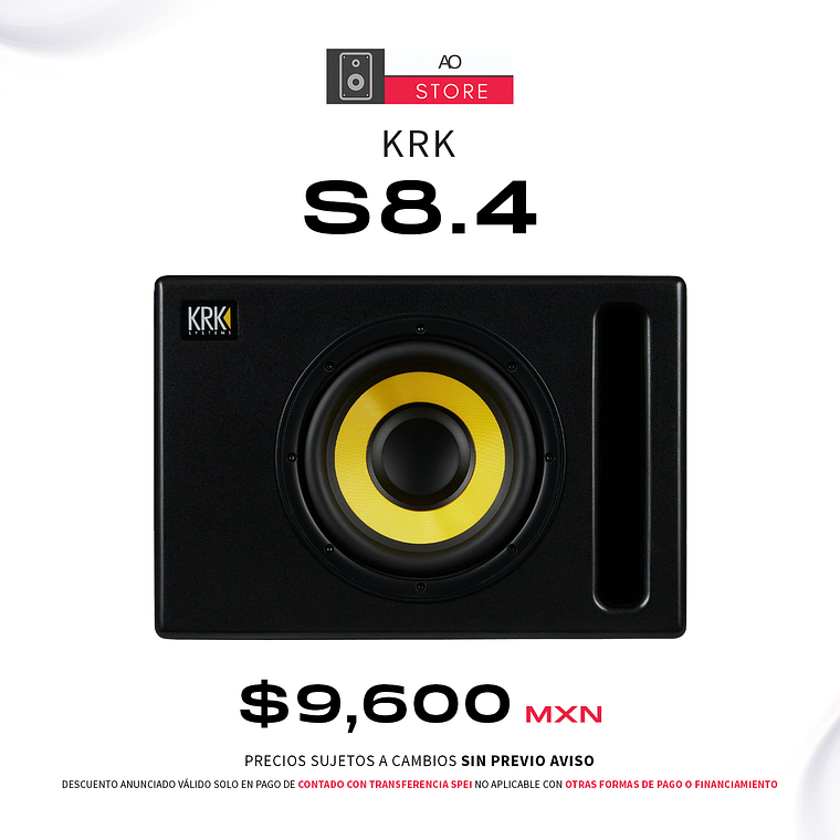 KRK S8.4 Subwoofer De Estudio 1