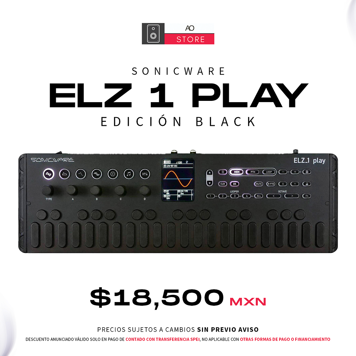 Sonicware Elz 1 Play Edición Black Sintetizador 1
