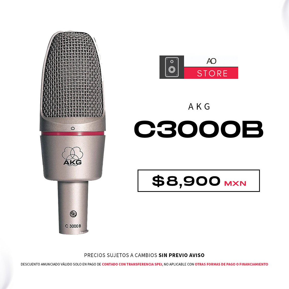 Akg C3000B Micrófono de Condensador 1