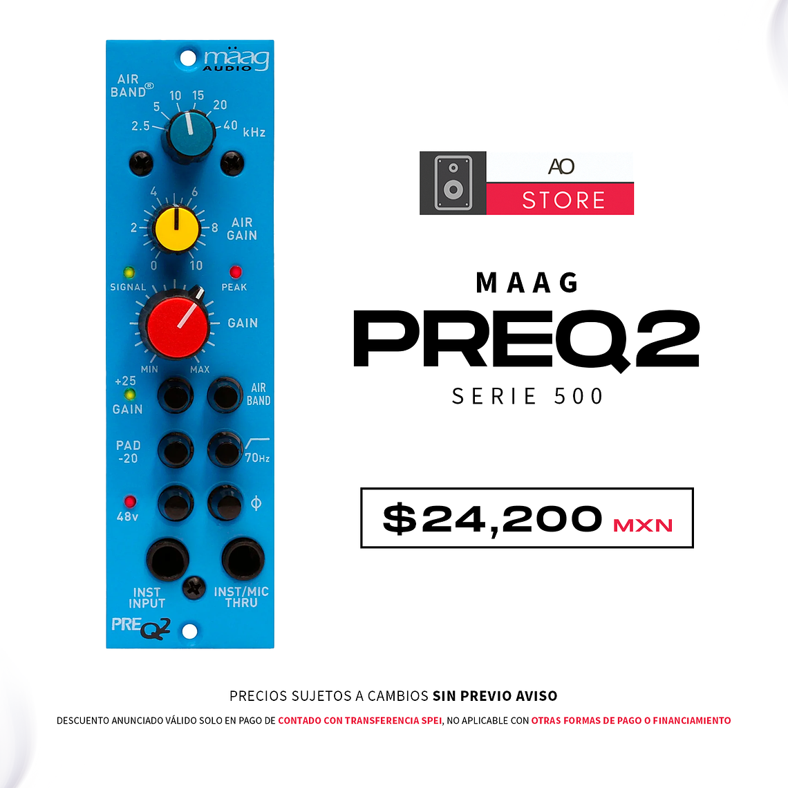 Maag Audio Preq2 Serie 500 Preamplificador 1
