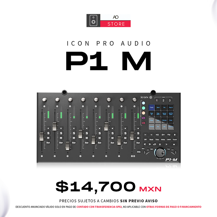 Icon Pro Audio P1 M Superficie de Control para Daw 1