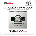 Universal Audio Apollo Twin Duo Heritage Edition Interfaz de Audio Usb 1