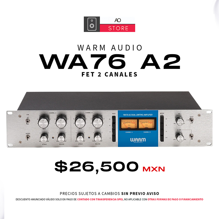 Warm Audio Wa 76 A2 Compresor Fet 2 Canales 1